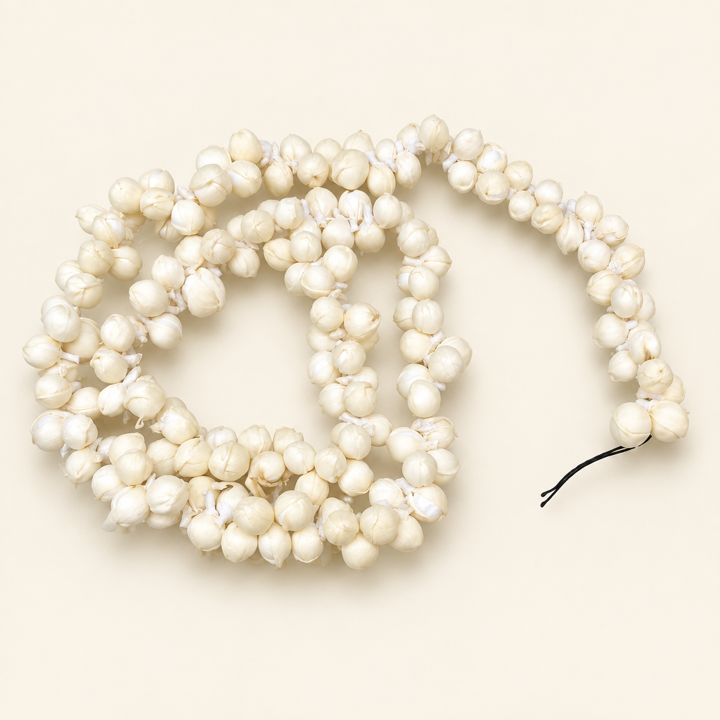 Gajra on a clean ivory background
