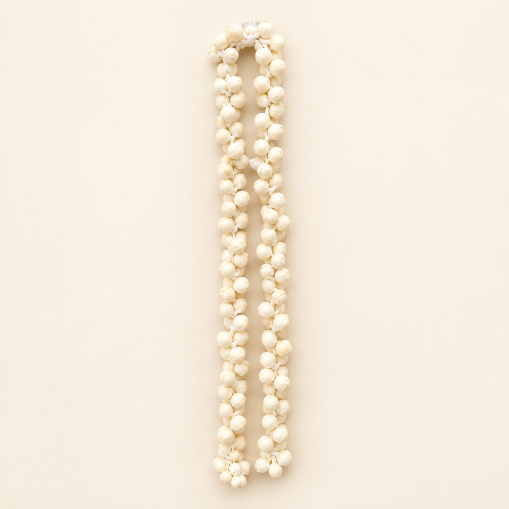 Gajra on a warm ivory background