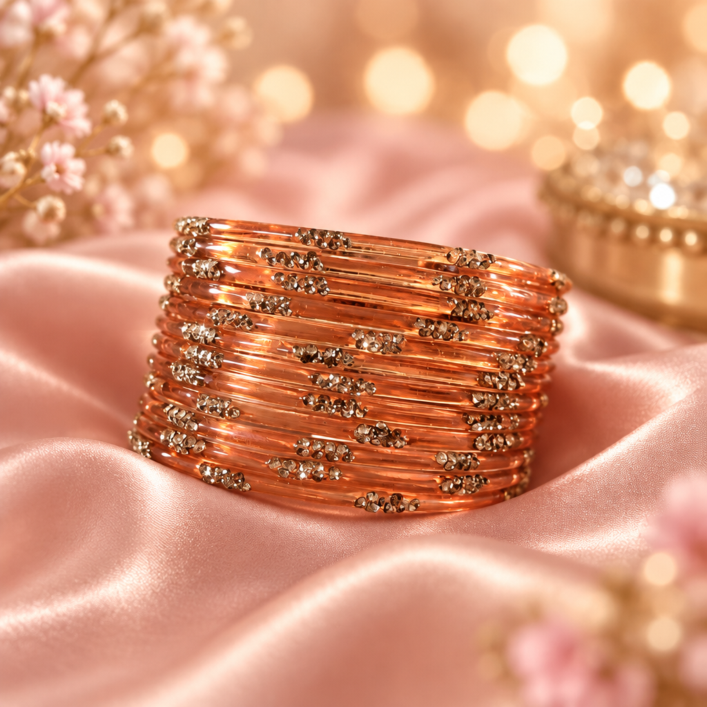 Rose Gold Bangles Background